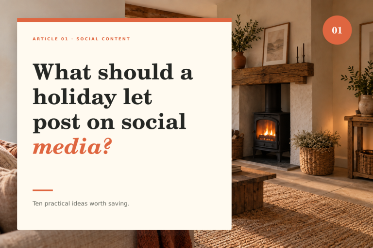 What should a holiday let post on social media? — Staycation Social article thumbnail